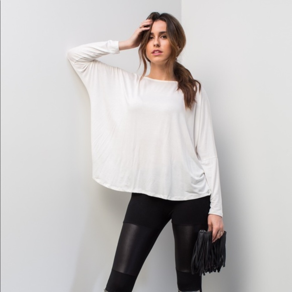 White Dressy Top *April Spirit*  w/Plus Sizes - Picture 3 of 4